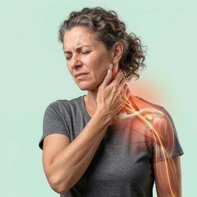 Douleur cervicale irradiant dans les bras
